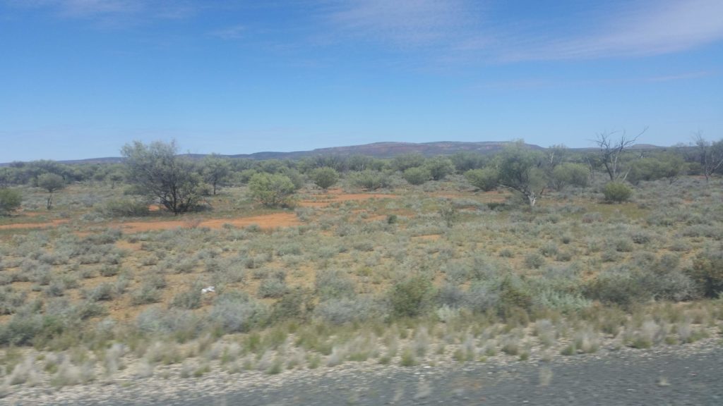Paysage du désert australien