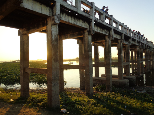 U Bein Bridge à Mandalay Birmanie