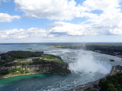 Les chutes du Niagara depuis la tour