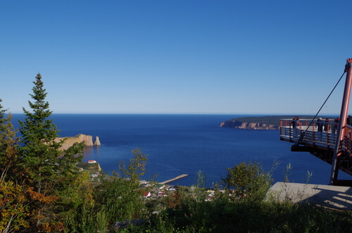 Plateforme vitré percé