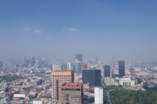 Le vue de Mexico City depuis la Torre Latinoamericana